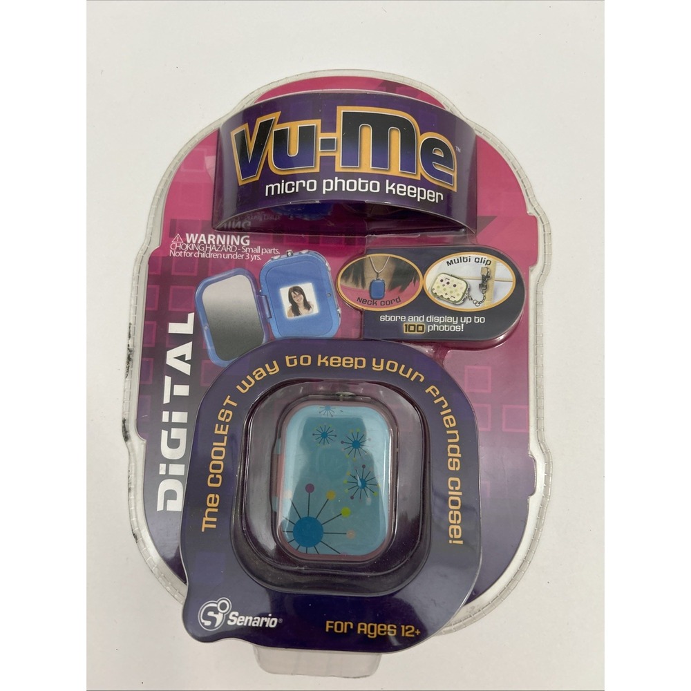 2007‎ Senario NEW Vu-Me Micro Photo Keeper Picture Storage Necklace SKU 1386